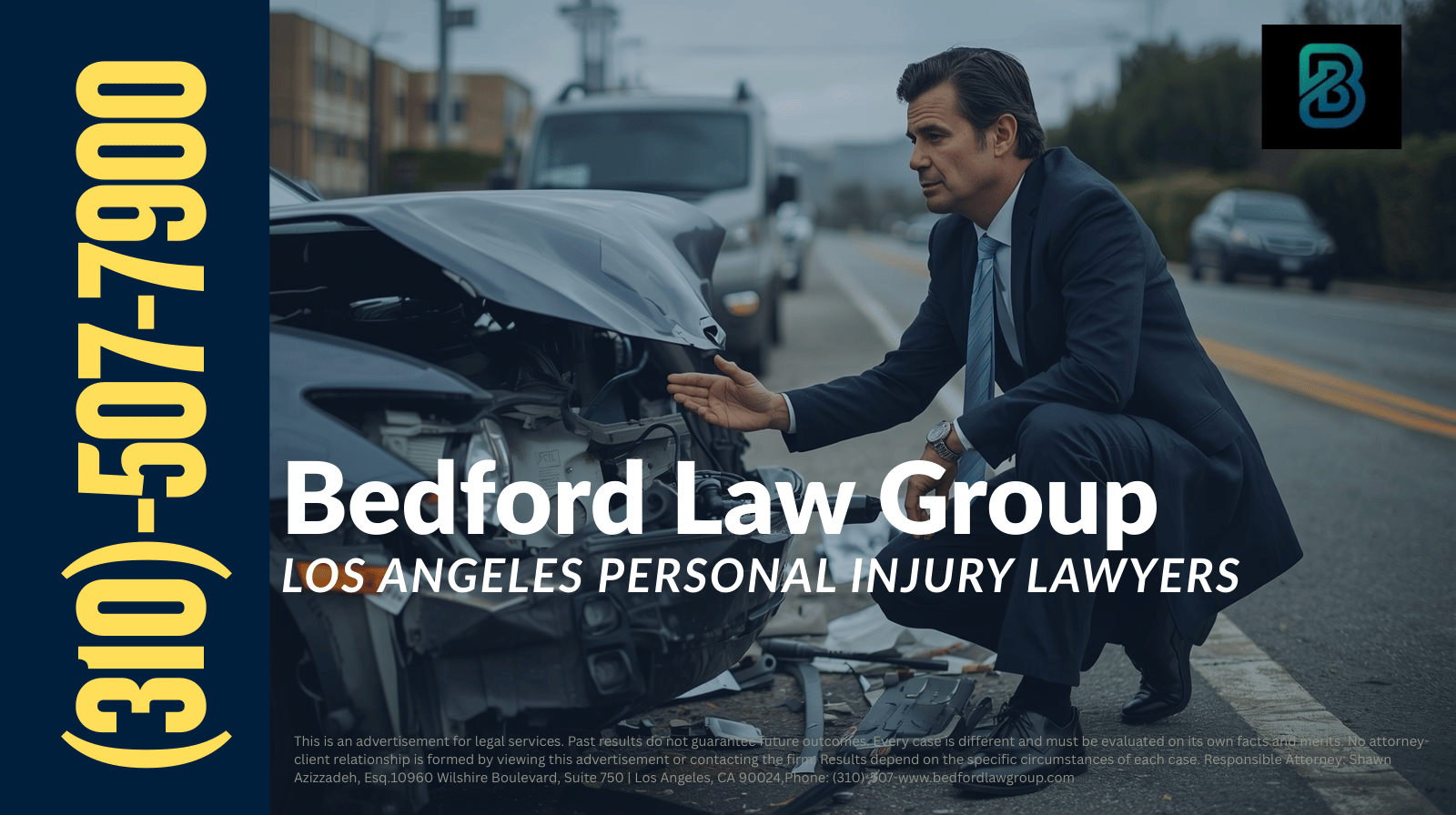 Los Angeles Personal Injury Attorney Shawn Azizzadeh office view with city traffic
