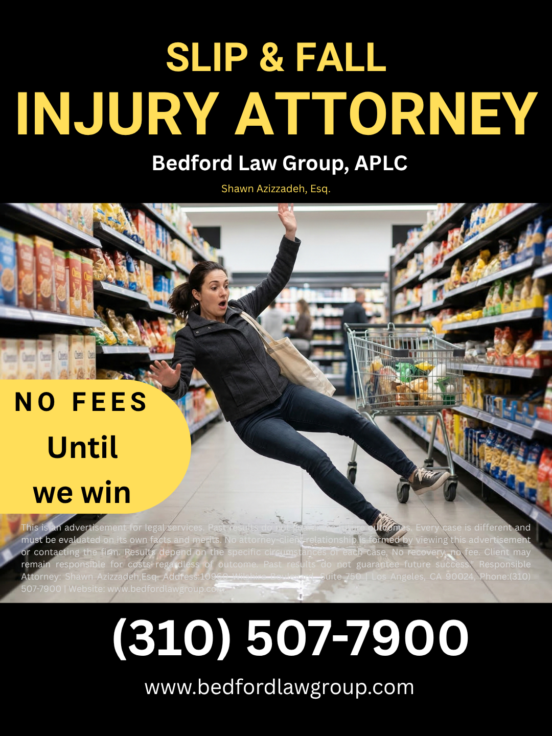 Real-world photo of a commercial building entrance in San Francisco, managed by Bedford Law Group injury attorneys